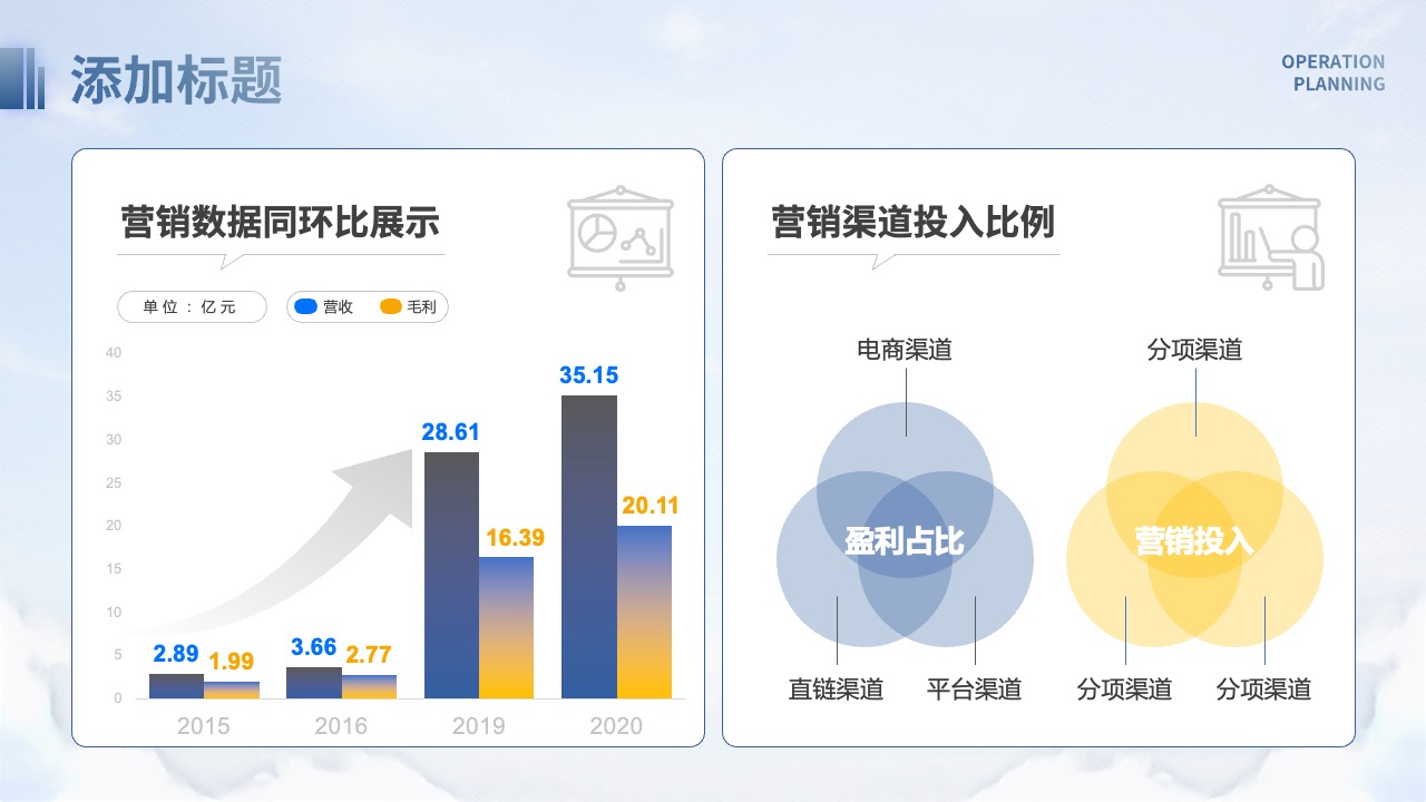 PPT模板  18页浅色商务风数字媒体运营策划方案PPT模板免费下载
