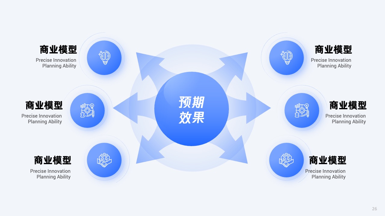 PPT架构 PPT模板  51页蓝色大厂逻辑架构图PPT模板免费下载