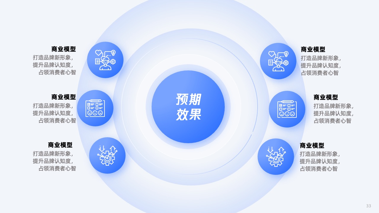 PPT架构 PPT模板  51页蓝色大厂逻辑架构图PPT模板免费下载