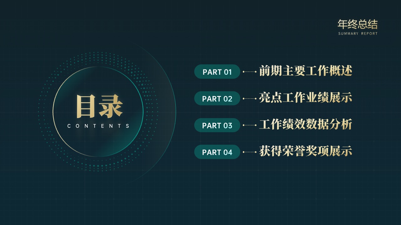 PPT模板  年终绩效工作汇报PPT