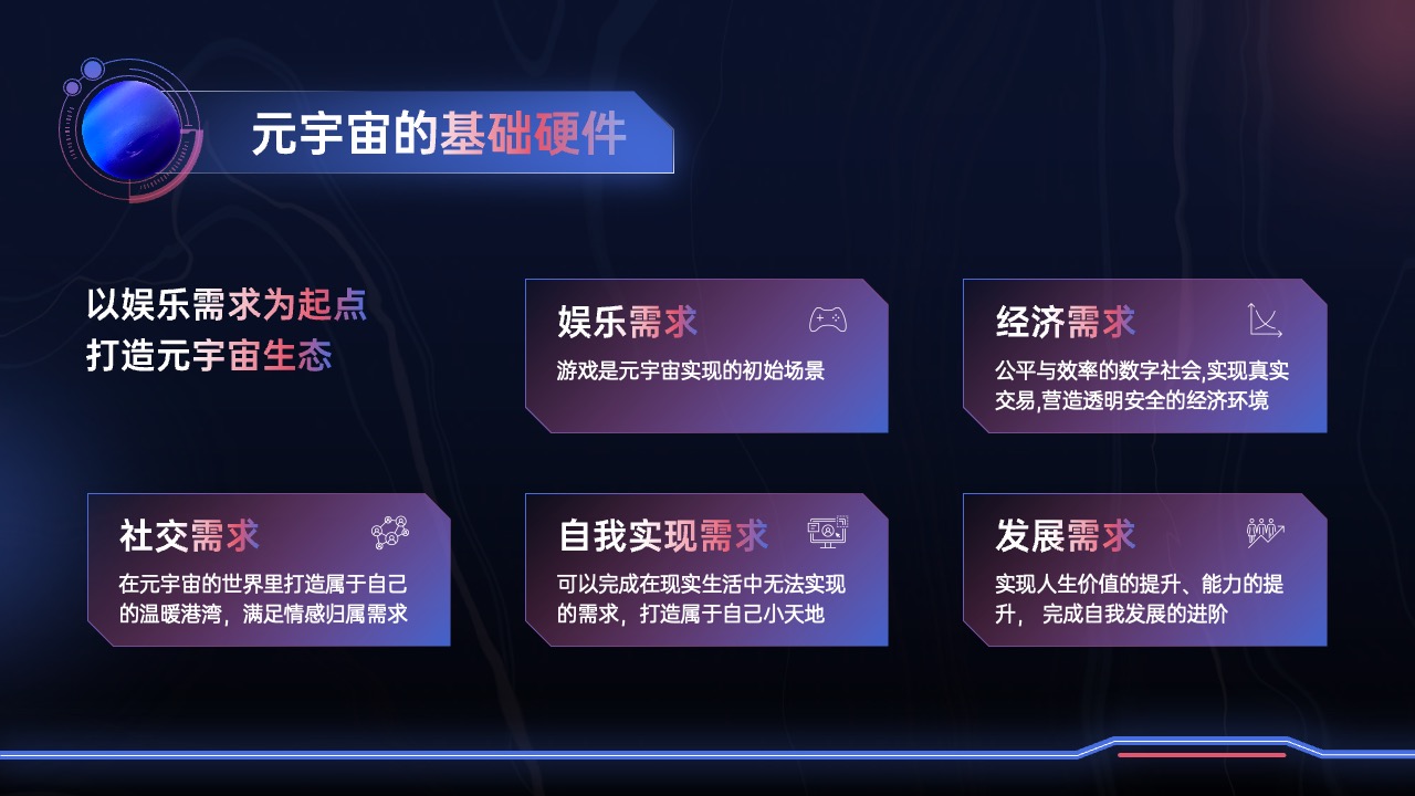 PPT模板  元宇宙科技PPT模板免费下载