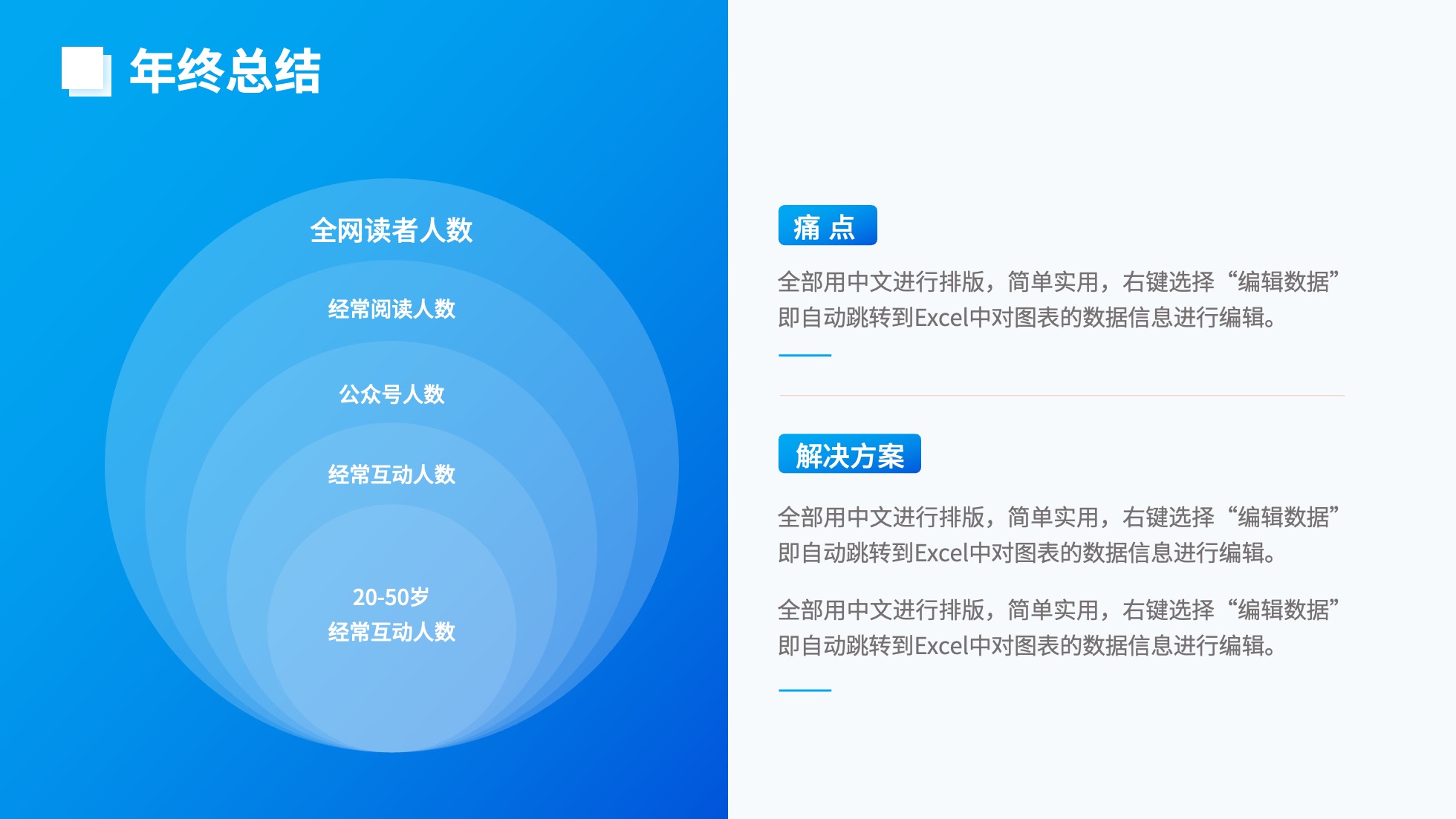 PPT模板  124页实用蓝色商务风图表统计设计PPT模板免费下载