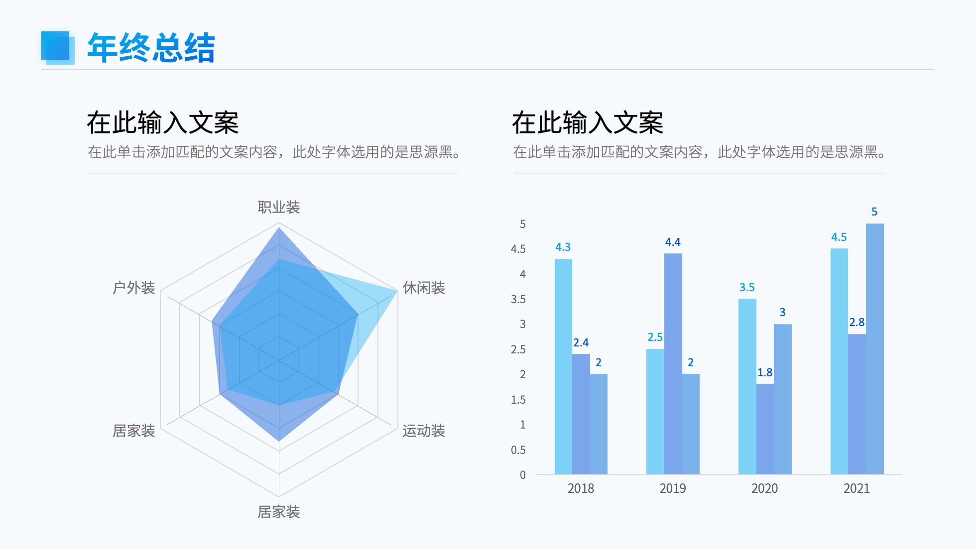 PPT模板  124页实用蓝色商务风图表统计设计PPT模板免费下载