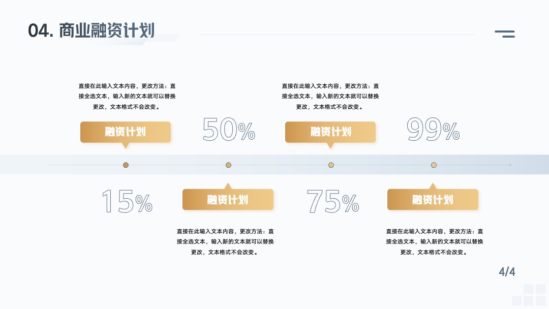 PPT模板  创业融资计划书PPT