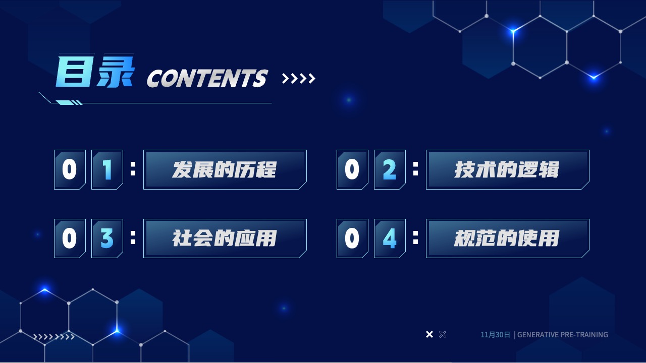 PPT模板  科技风CHAT GPT AI 人工智能技术介绍PPT模板免费下载