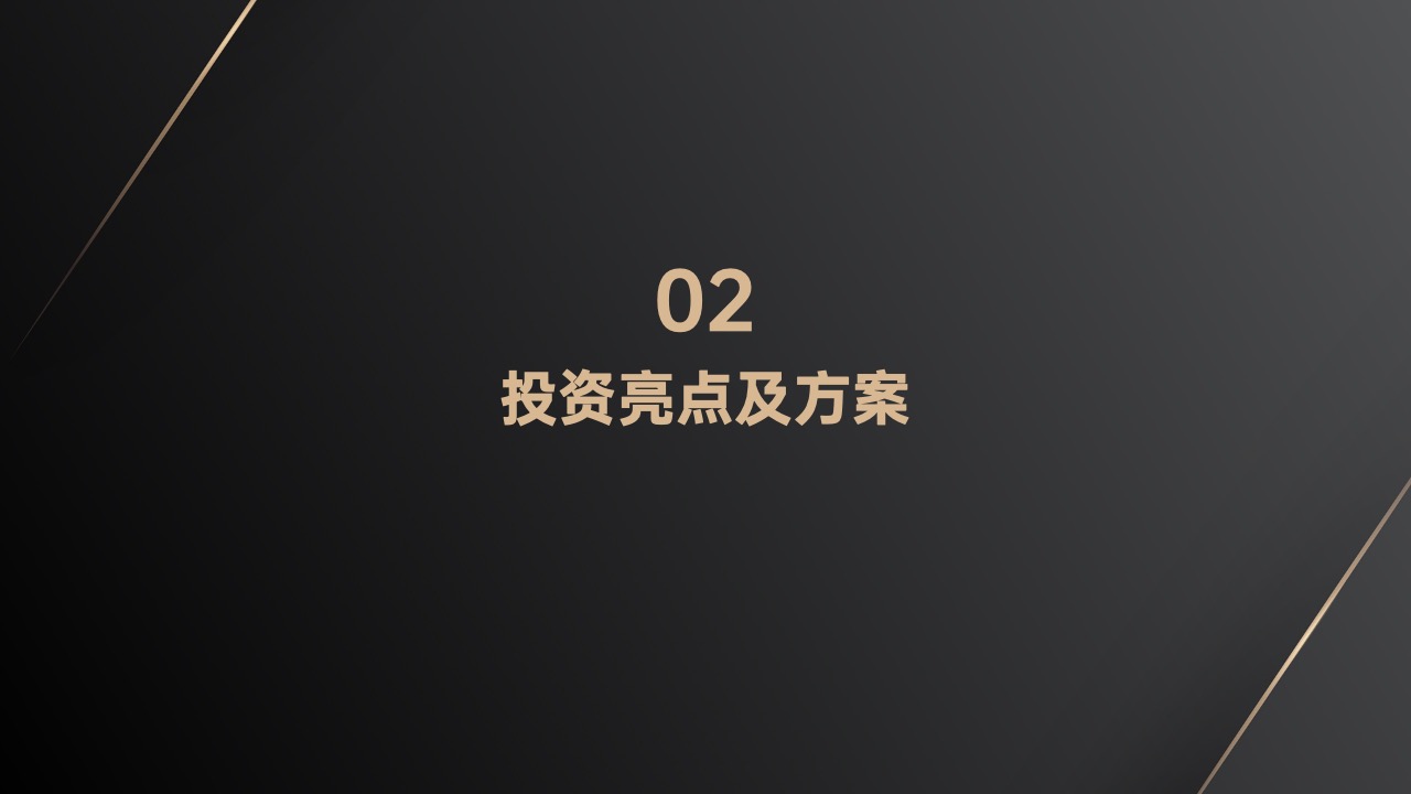 PPT模板  黑金质感商业计划书PPT模板免费下载