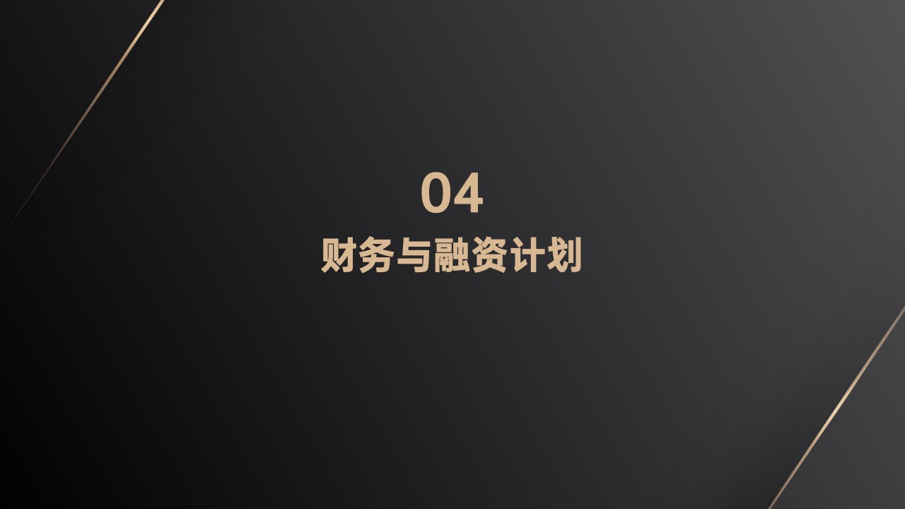 PPT模板  黑金质感商业计划书PPT模板免费下载
