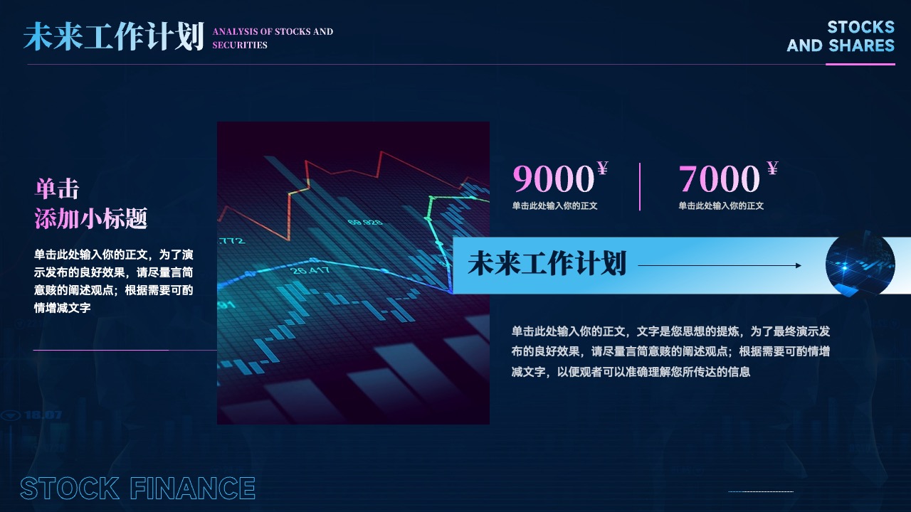 PPT模板  股票证券StockS分析PPT模板免费下载