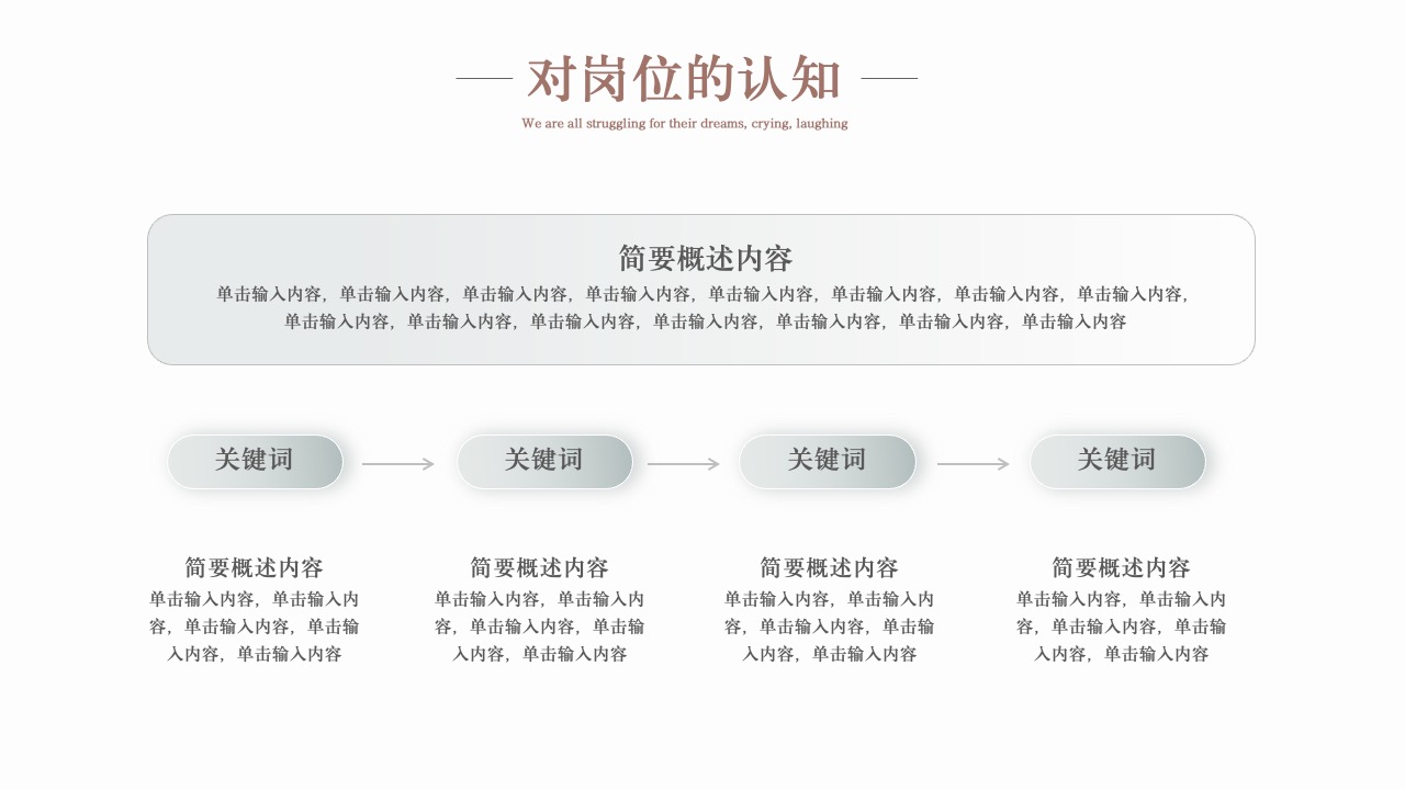 PPT模板  实习生转正述职报告PPT模板免费下载