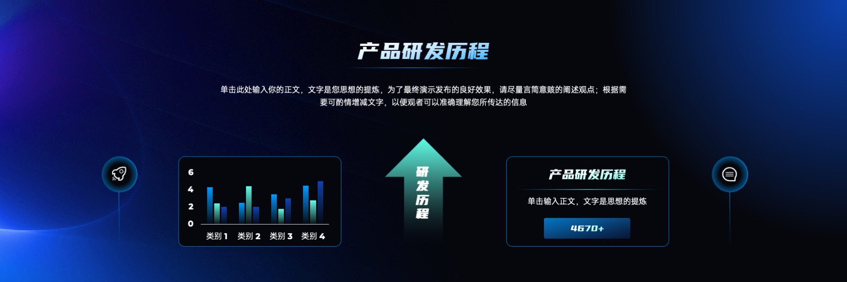 PPT宽屏  超宽屏暗色科技高端商务产品发布会PPT模板免费下载