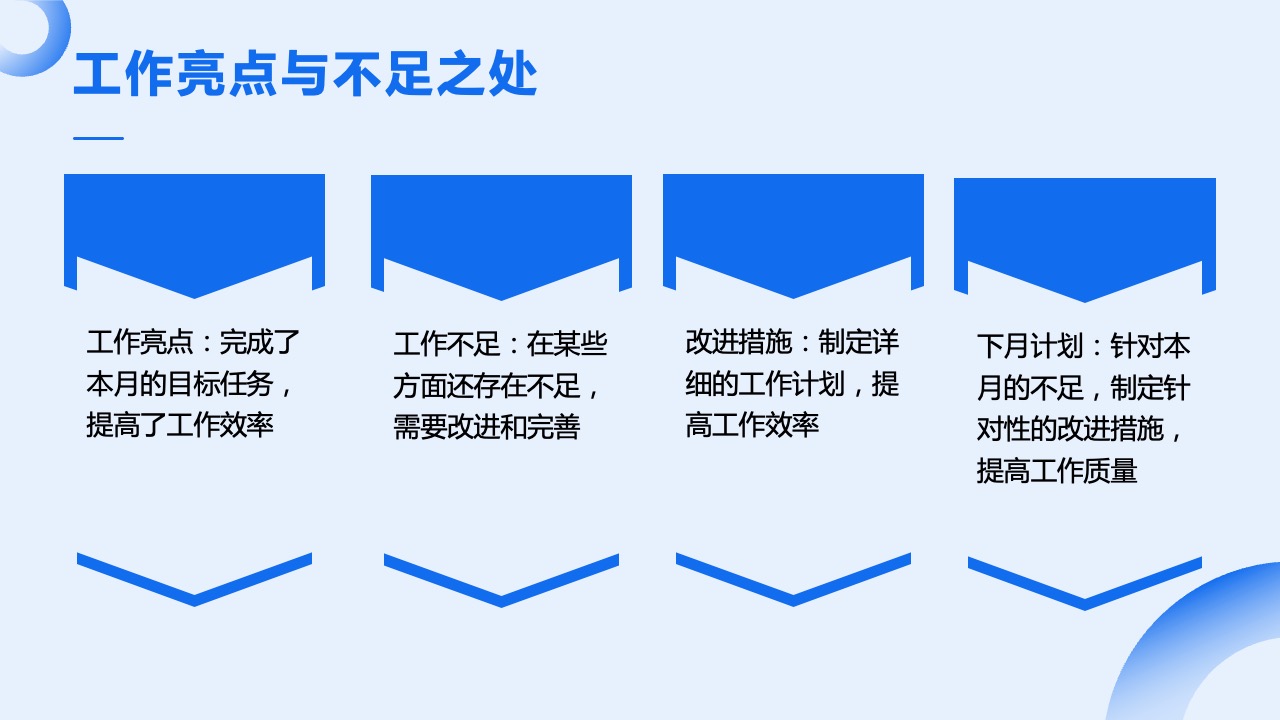 PPT模板  月度工作计划总结PPT模板免费下载