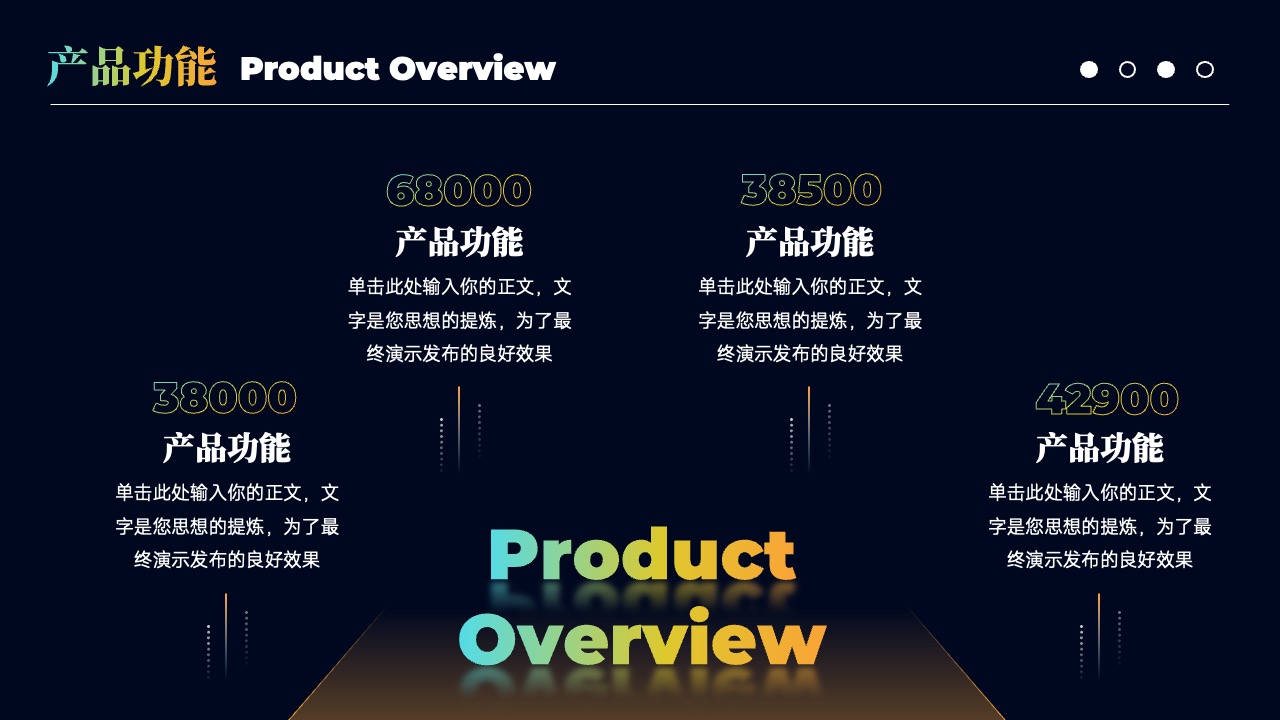 PPT模板  渐变风科技风格产品发布会PPT模板免费下载