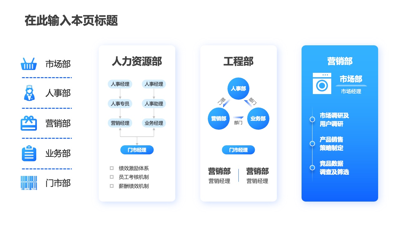 PPT架构 PPT模板  59页高端互联网PPT设计逻辑版式大全PPT模板免费下载-互联网蓝