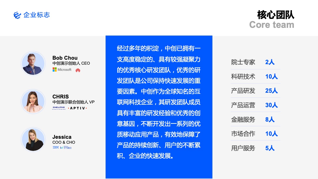 PPT模板  26页蓝色商务投资计划PPT模板免费下载