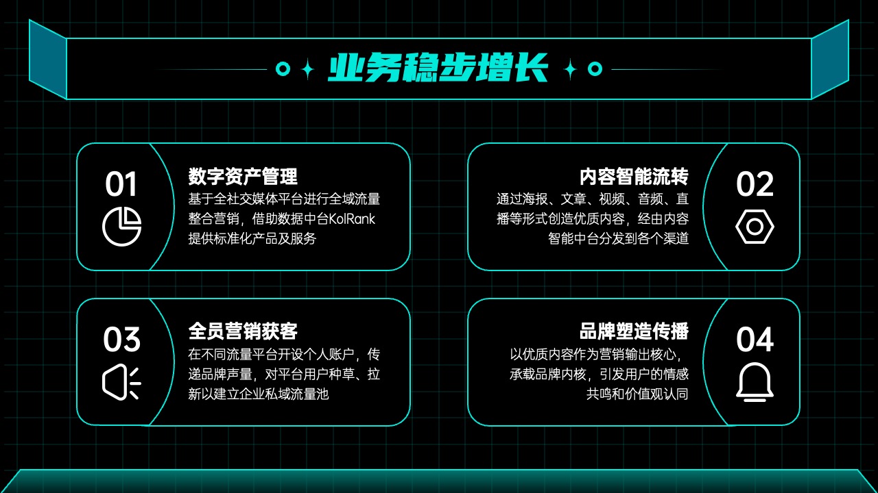 PPT模板  科技酷炫总结汇报PPT模板免费下载