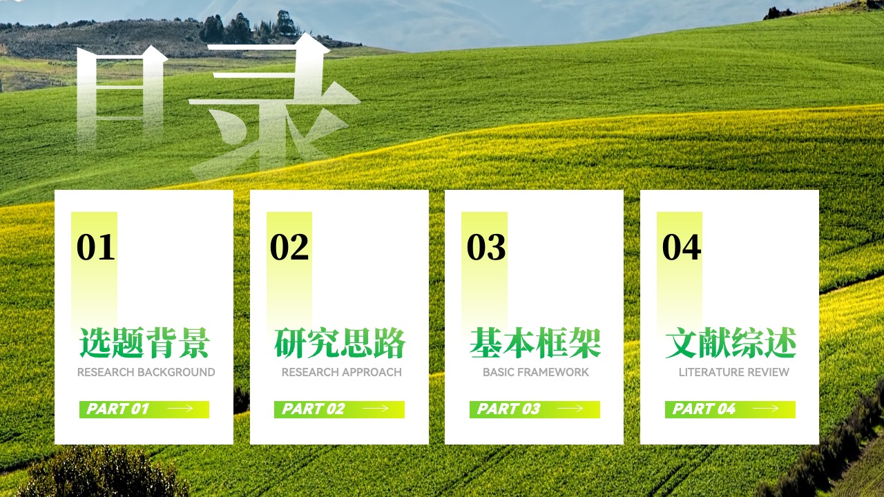 PPT模板  维护粮食安全与可持续发展PPT模板免费下载