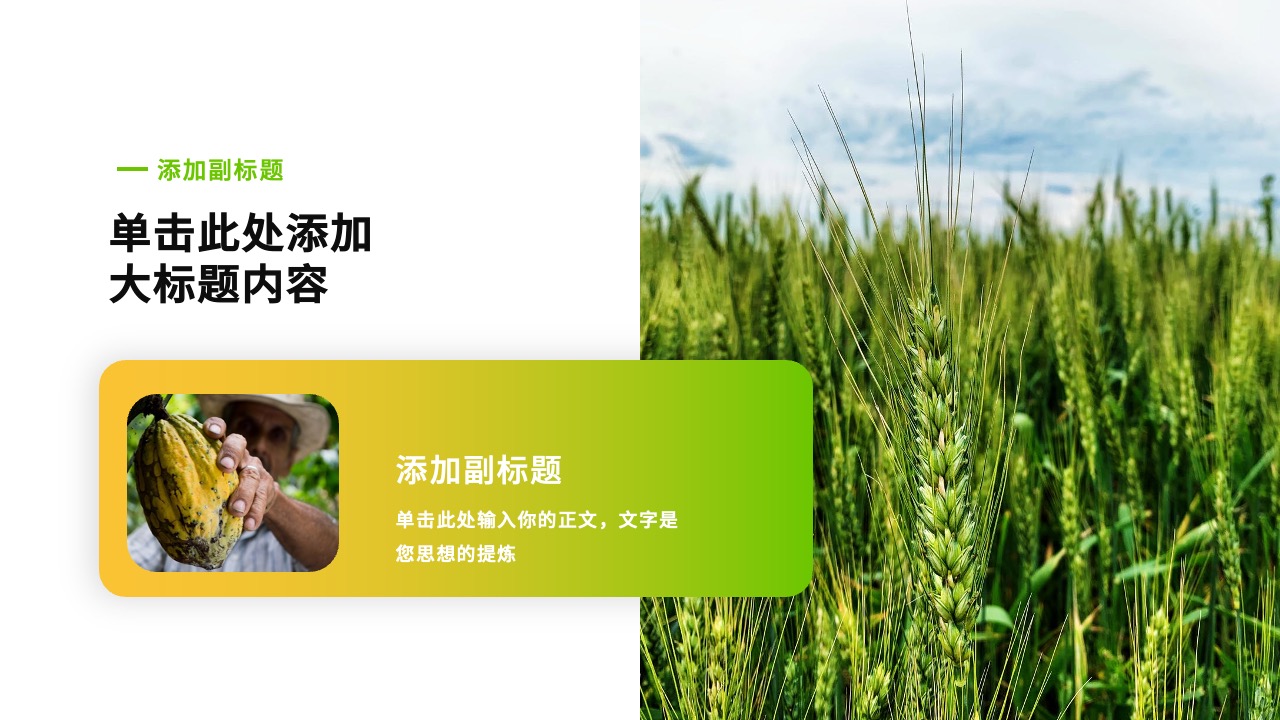 PPT模板  智慧农业创业计划书ppt模板