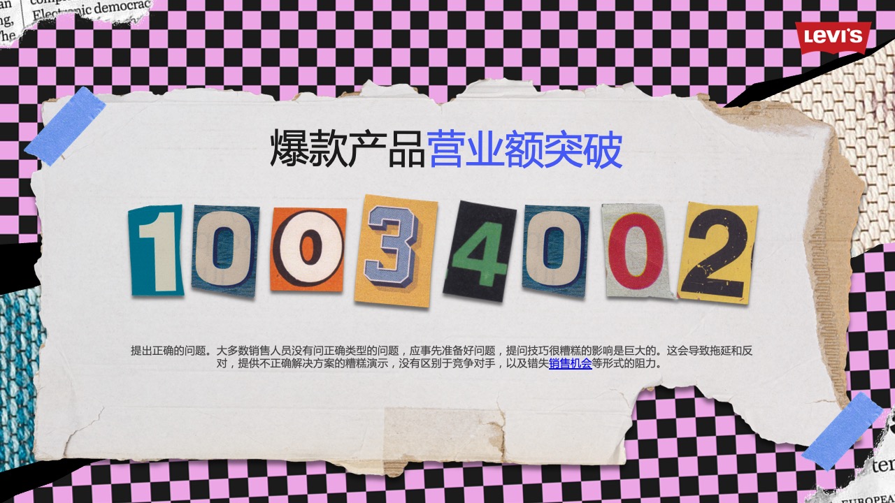 PPT模板  22页新媒体产品销售总结复古欧美潮流时尚PPT模板免费下载