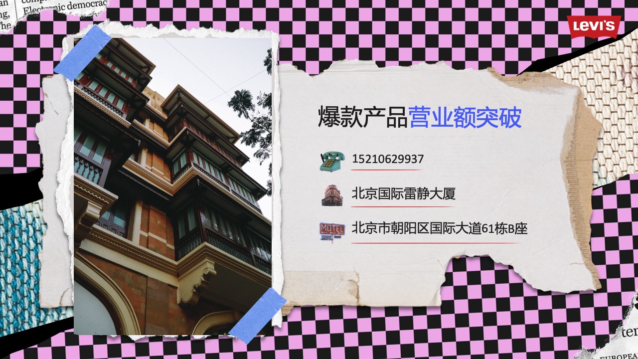 PPT模板  22页新媒体产品销售总结复古欧美潮流时尚PPT模板免费下载