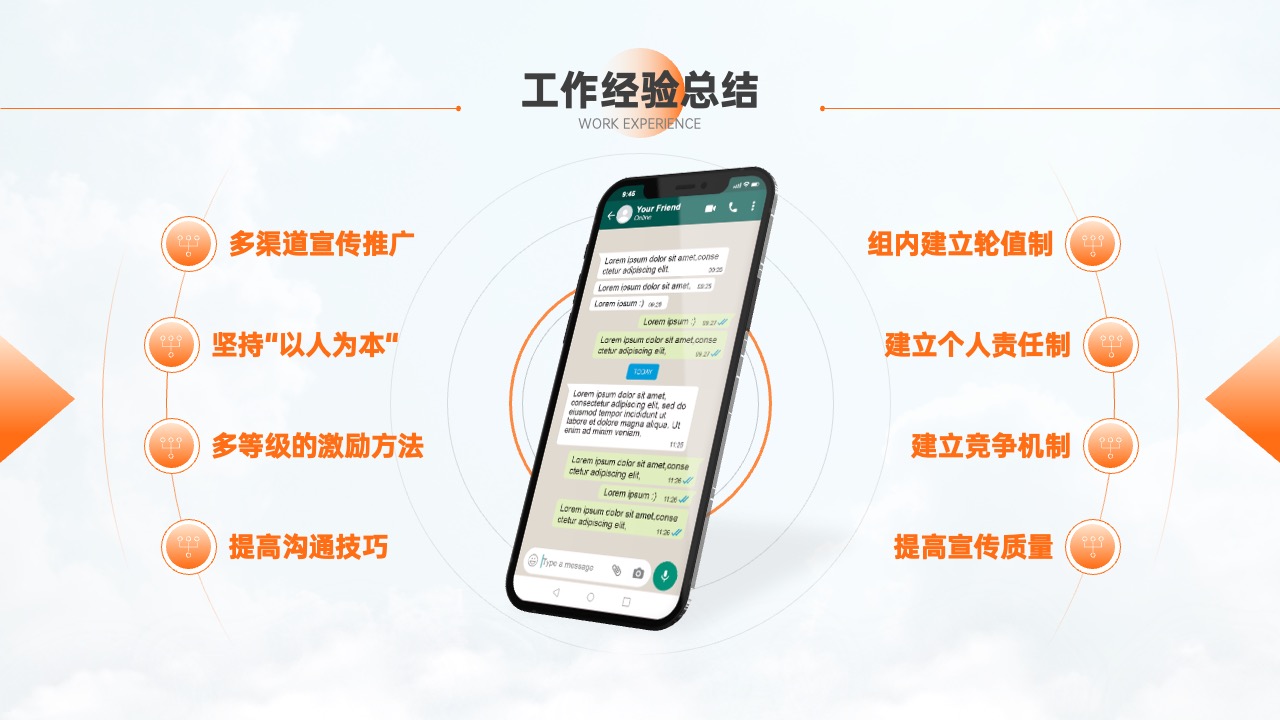 PPT模板  商务风部门管理工作总结PPT模板免费下载