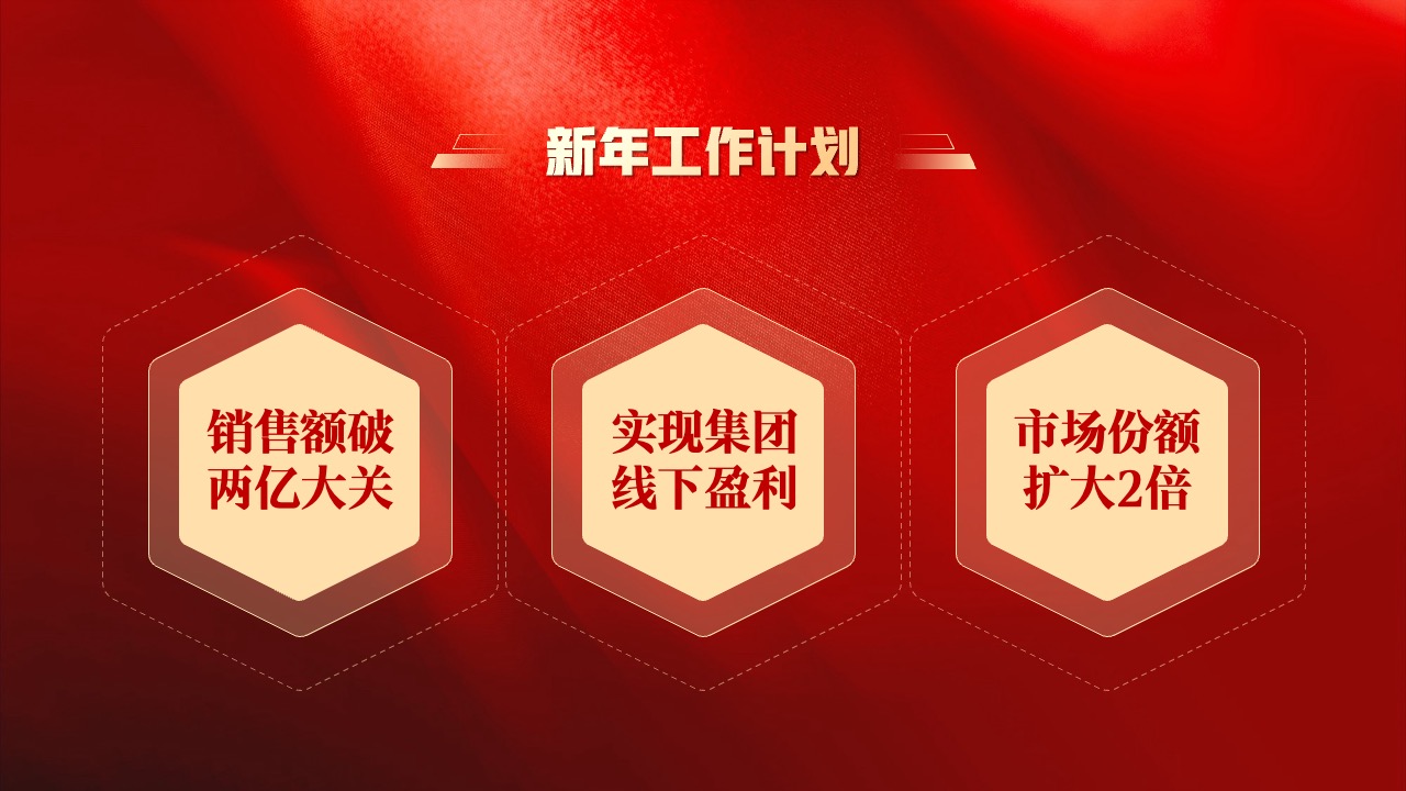 PPT模板 龙年大吉  红色企业盛典暨颁奖典礼PPT模板免费下载