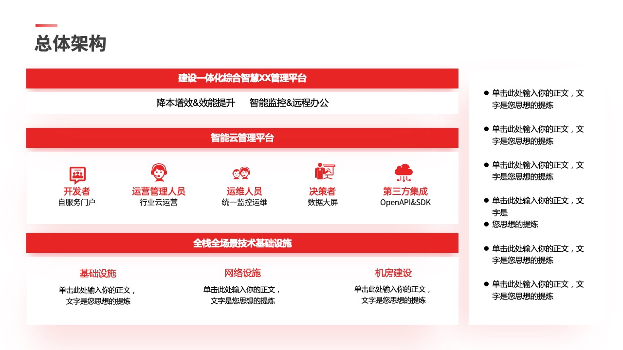 PPT架构 PPT模板  互联网架构图逻辑图PPT模板免费下载