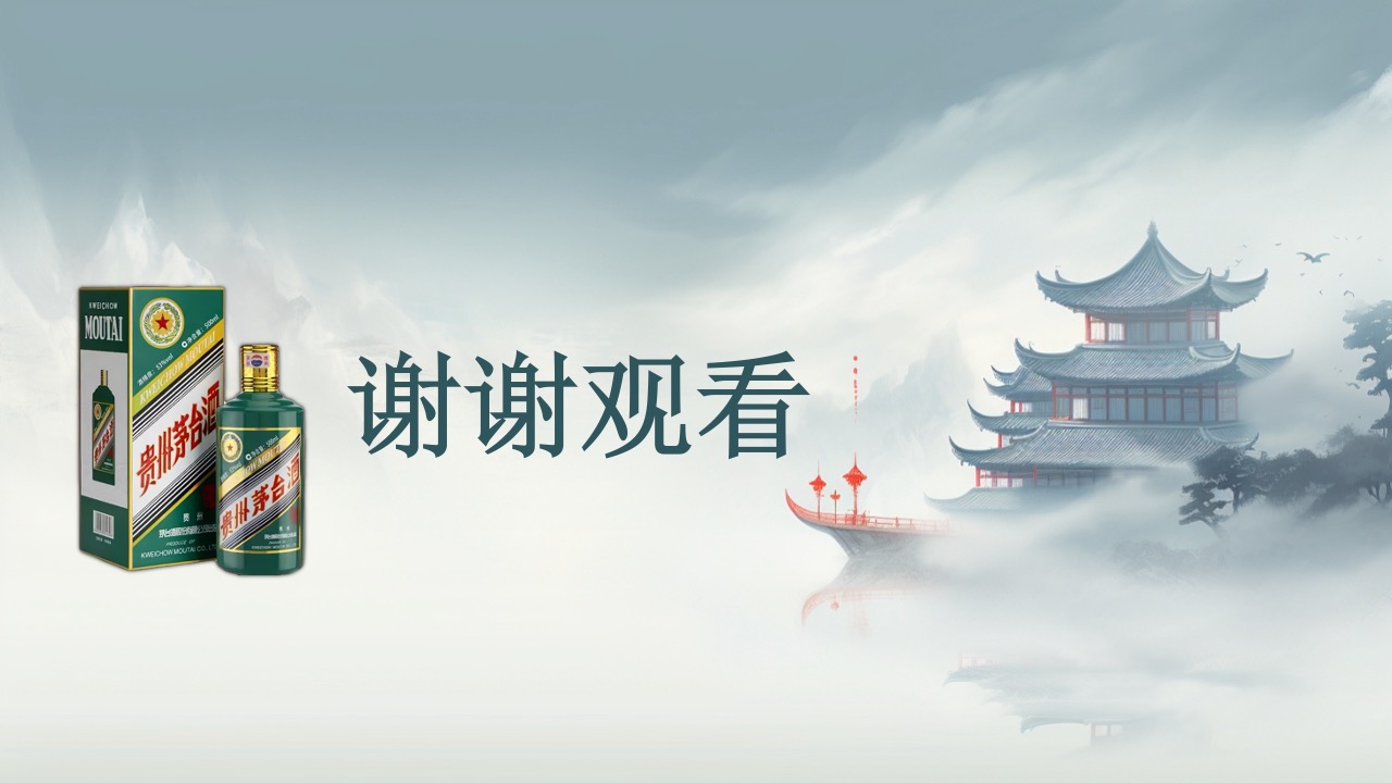 PPT模板  中国风贵州茅台酒PPT模板免费下载