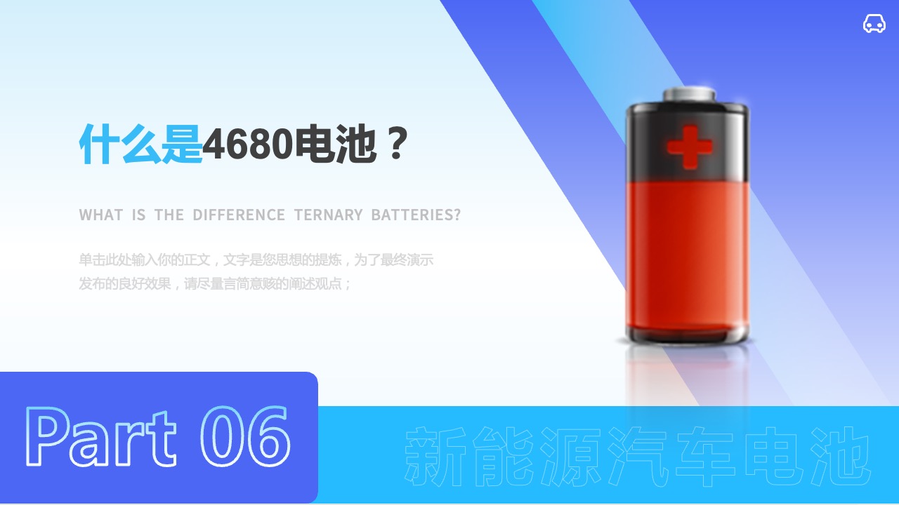 PPT模板  新能源汽车品牌创意部年终总结汇报新能源汽车PPT模板免费下载