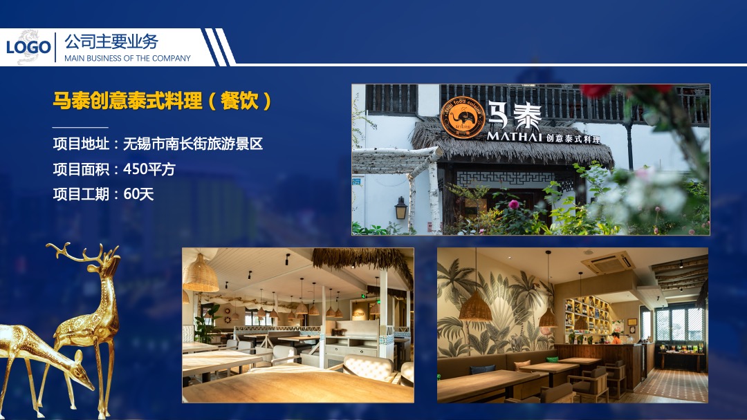PPT模板  蓝色商务科技公司简介PPT模板免费下载
