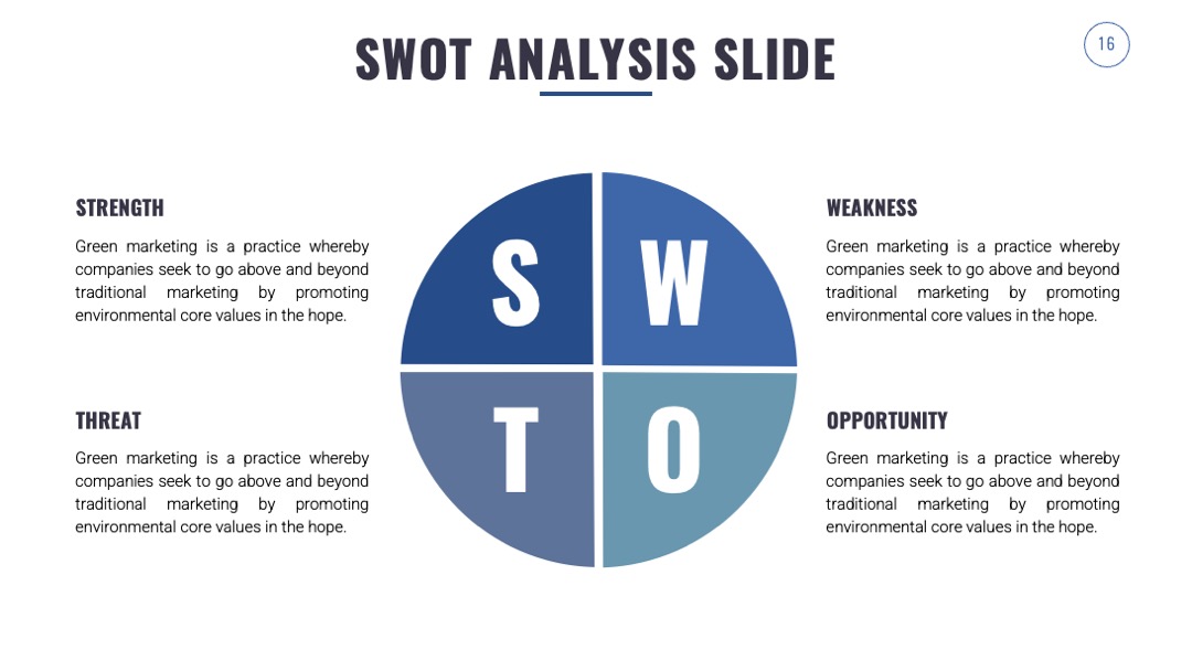 PPT可视化  SWOT分析幻灯片内容可视化信息图表PPT模板免费下载