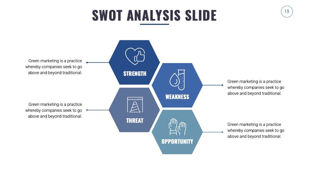 PPT可视化  SWOT分析幻灯片内容可视化信息图表PPT模板免费下载