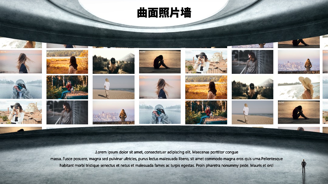 PPT可视化  人物团队产品介绍照片墙PPT动画模板