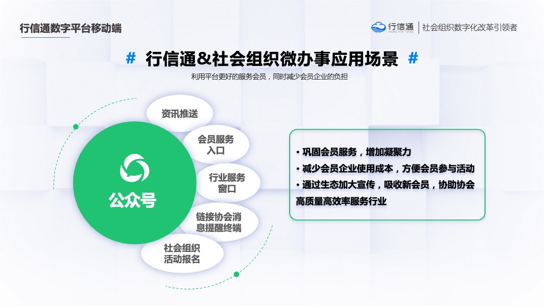 PPT模板  行信通&社会组织数字化转型解决方PPT模板免费下载