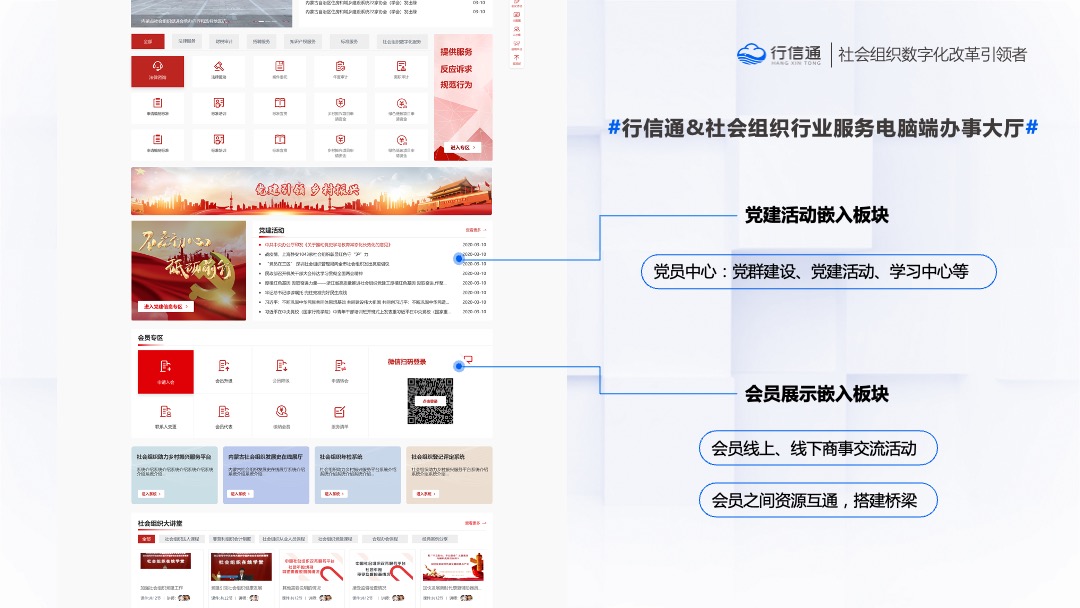 PPT模板  行信通&社会组织数字化转型解决方PPT模板免费下载