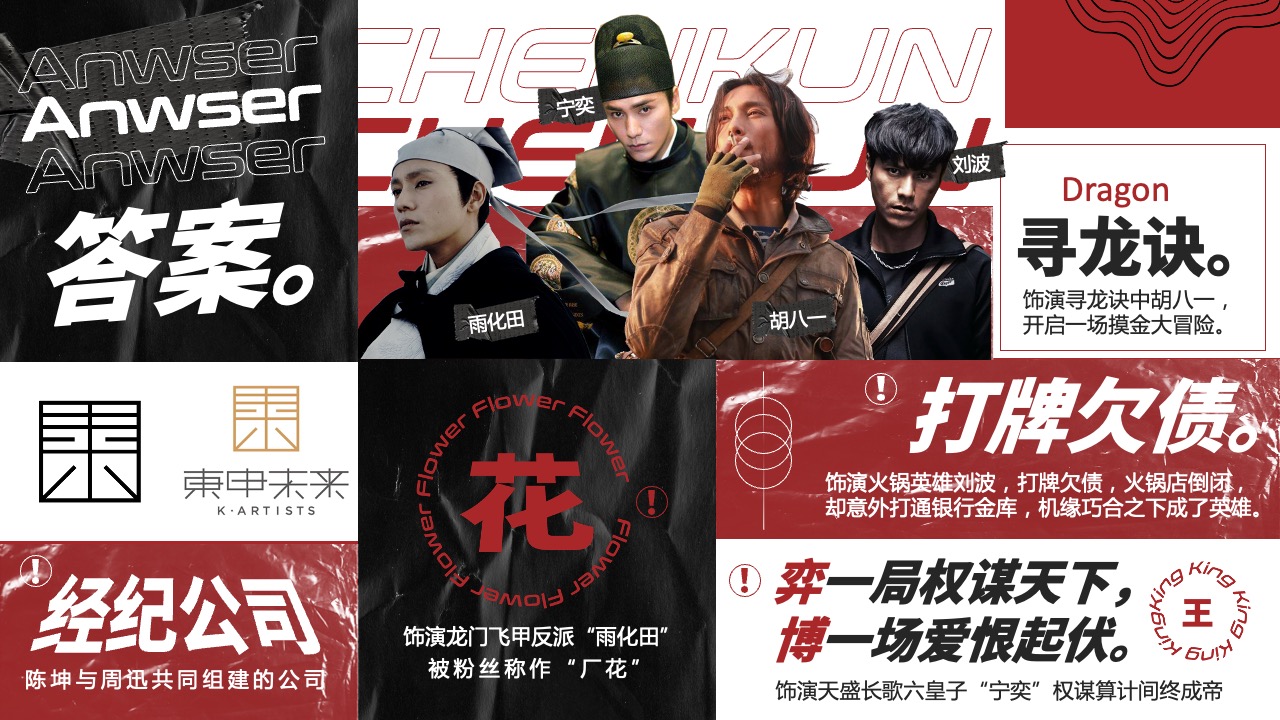 PPT模板  明星个人简介推广路演形象PPT