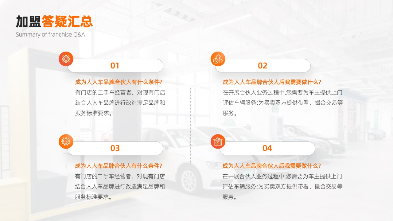 PPT模板  人人车汽车产品介绍会员招募PPT