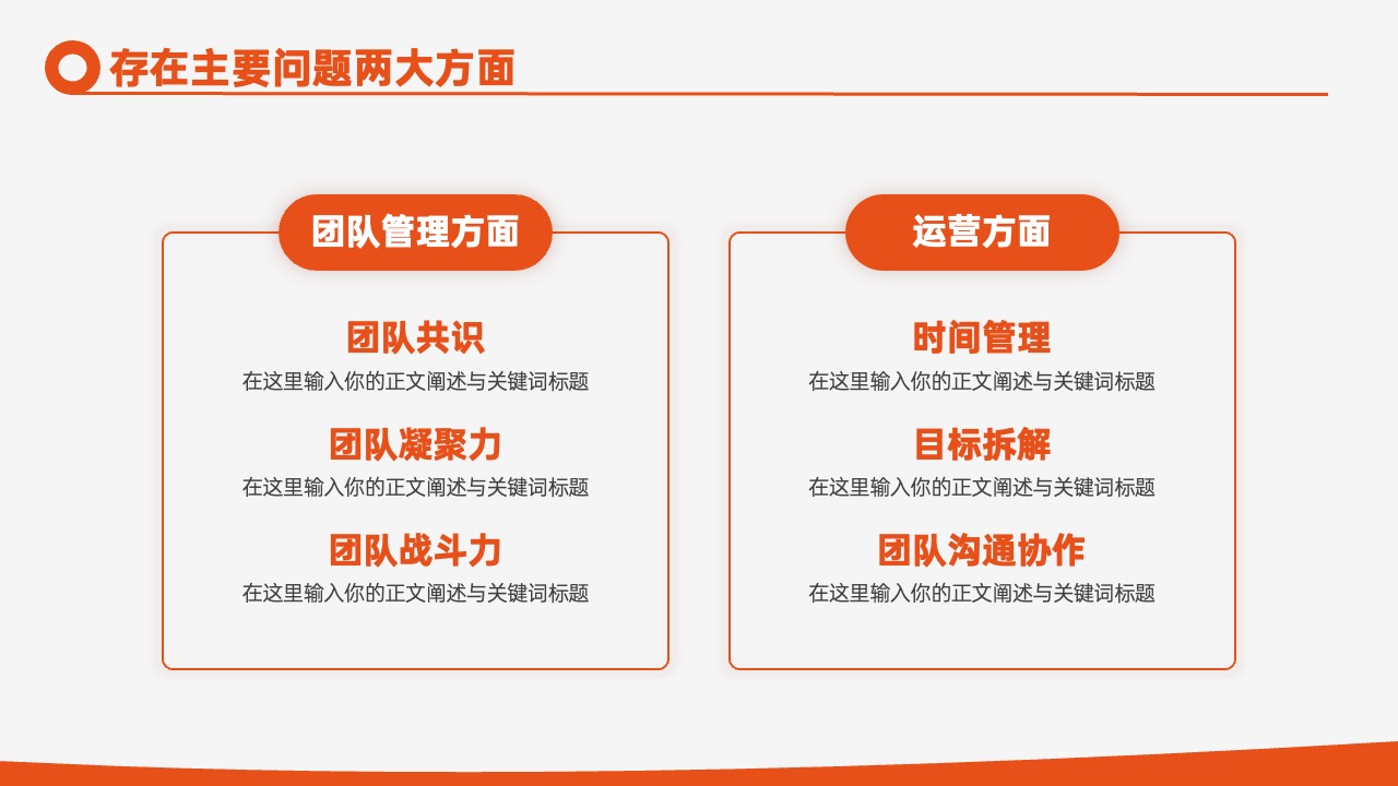 PPT模板  24页橙色简约风年中工作计划复盘述职汇报PPT模板免费下载