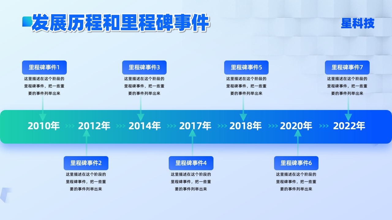 PPT模板  蓝绿渐变科技风科技公司介绍PPT模板免费下载
