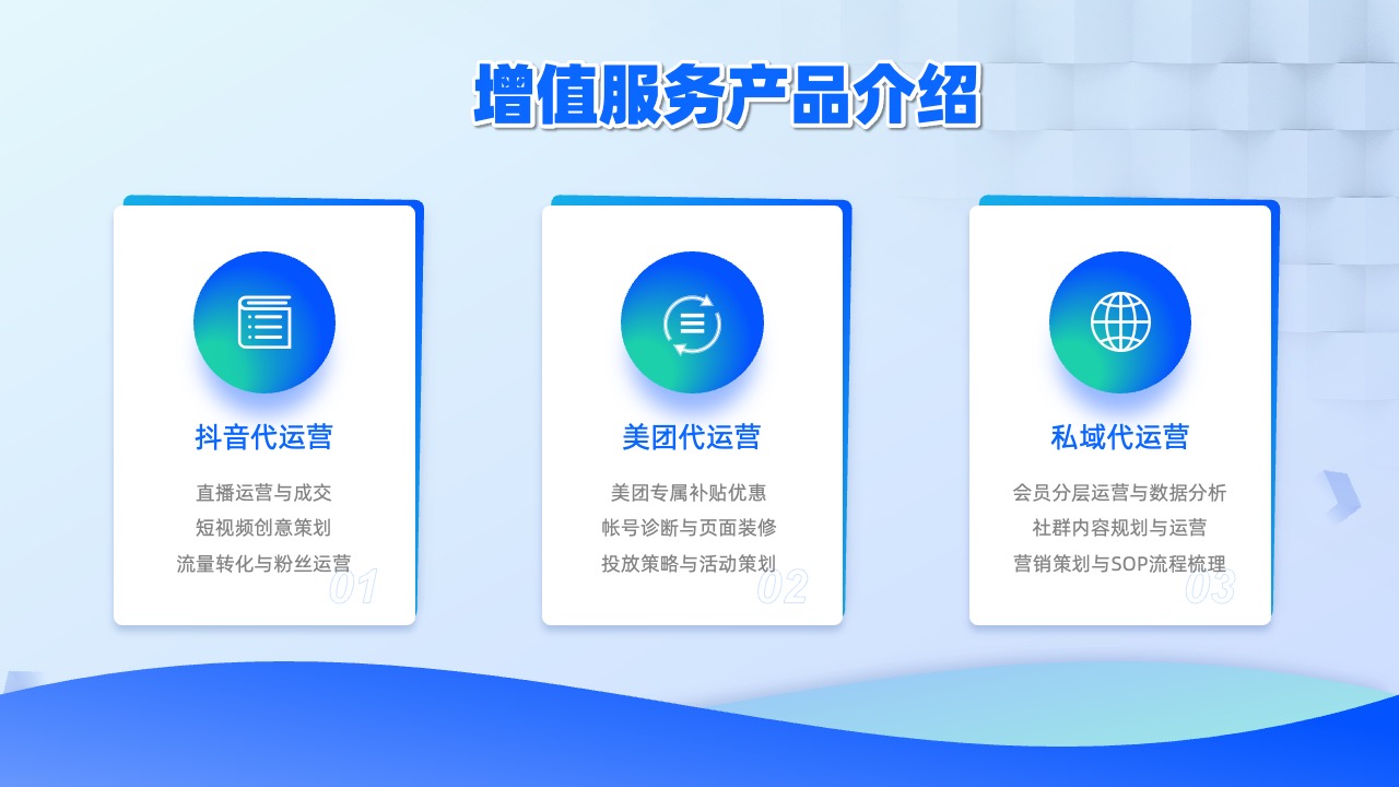 PPT模板  蓝绿渐变科技风科技公司介绍PPT模板免费下载
