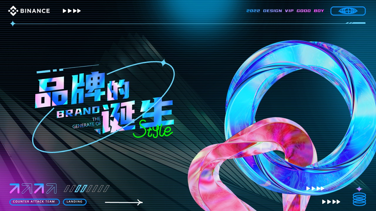 BINANCE品牌诞生PPT模板免费下载