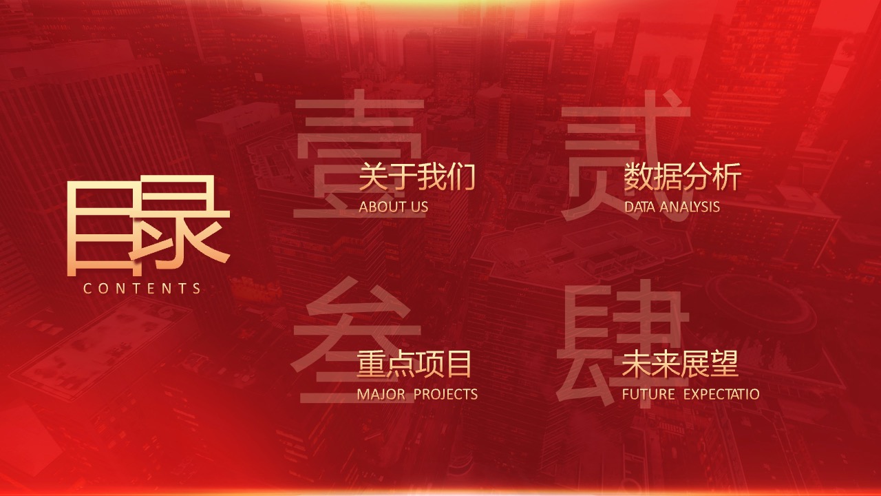 关于我们与重点项目PPT模板免费下载
