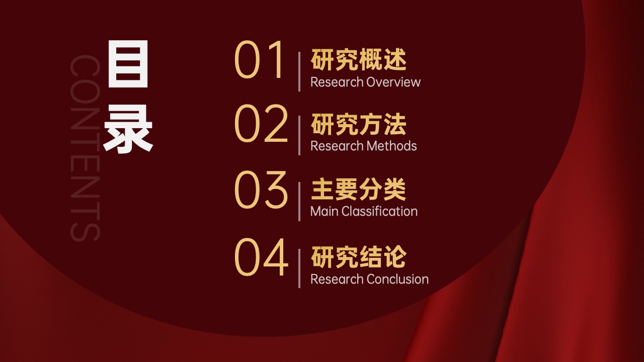 研究概述PPT模板免费下载