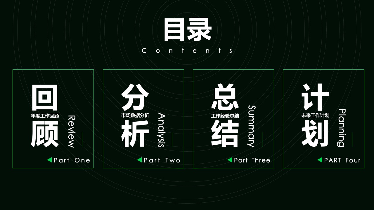 年度工作总结与计划PPT模板免费下载