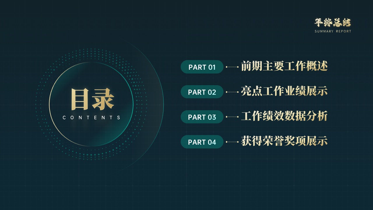 工作总结报告PPT模板免费下载