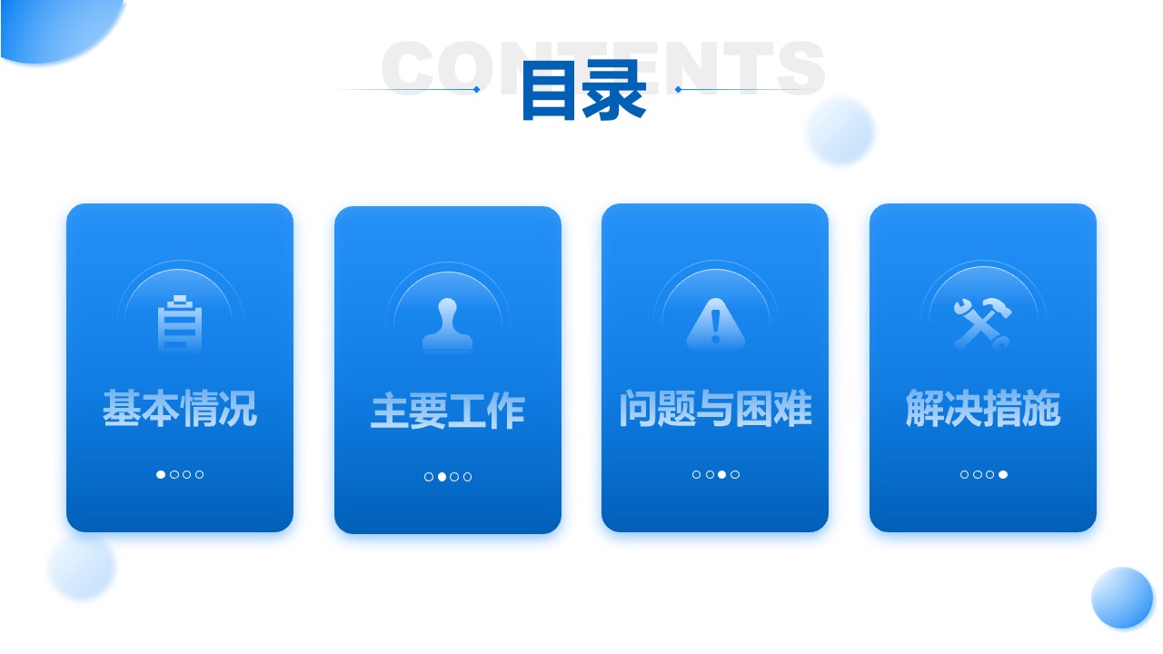 工作情况PPT模板免费下载