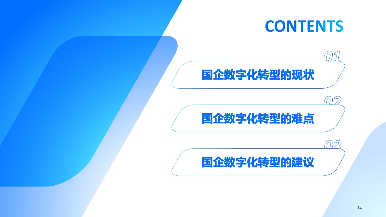 国企数字化转型分析PPT模板免费下载