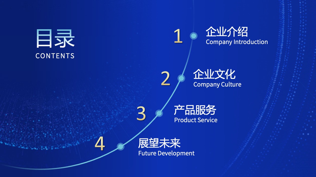 企业介绍与未来展望PPT模板免费下载