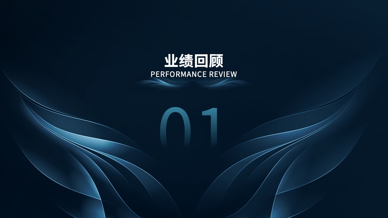 业绩回顾PPT模板免费下载