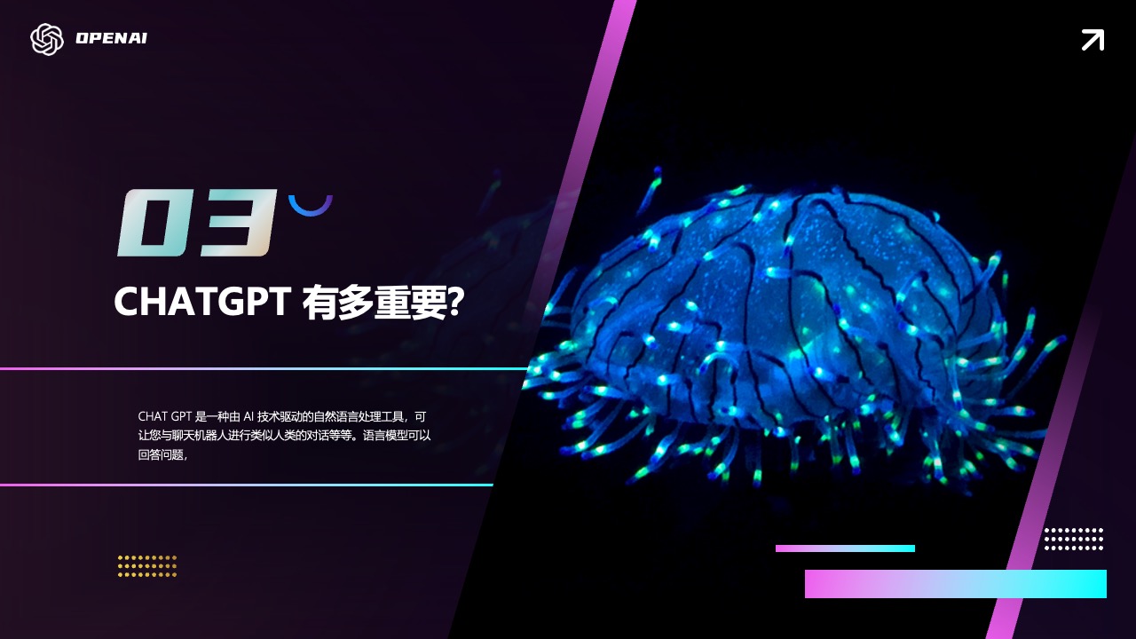 CHATGPT 重要性PPT模板免费下载