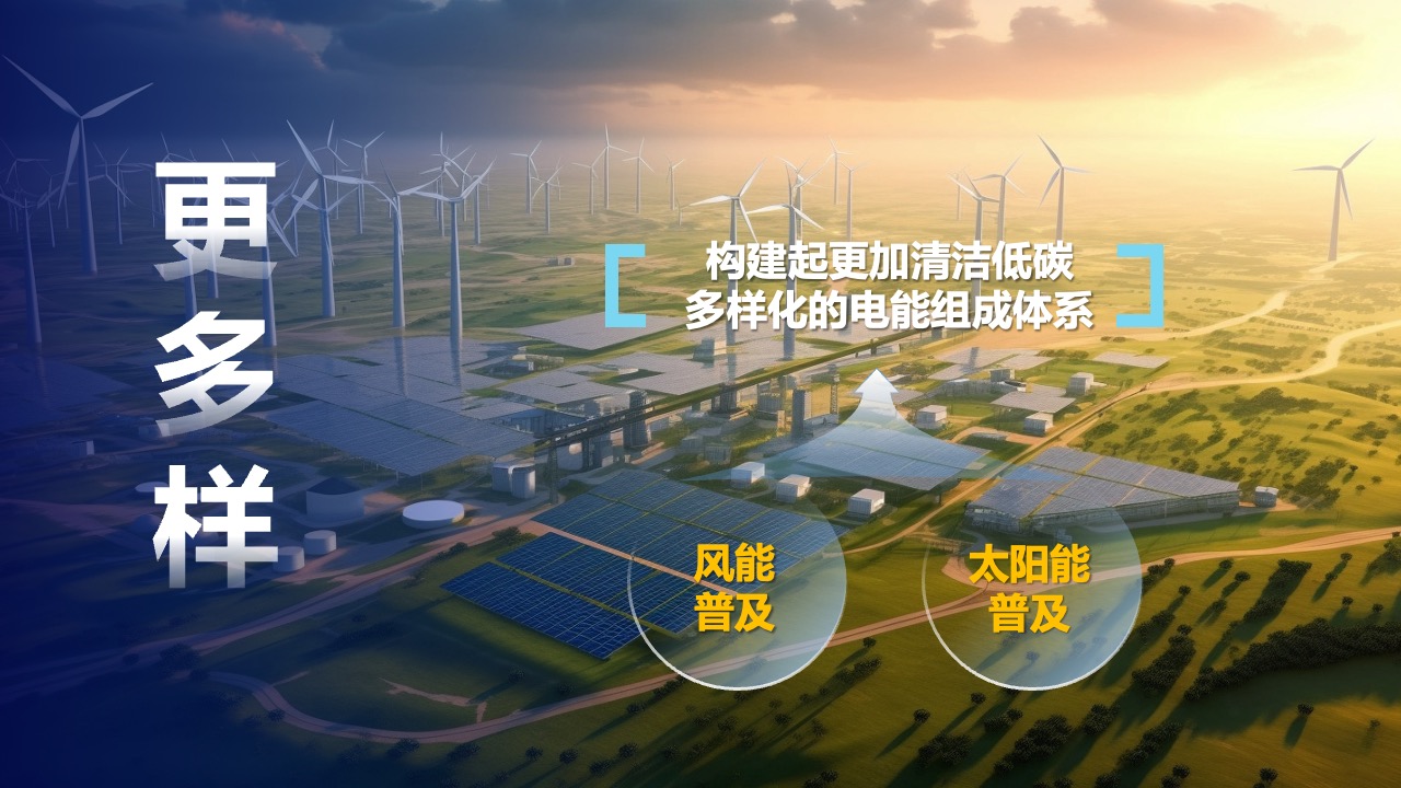 多样化电能组成体系的构建PPT模板免费下载